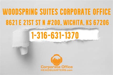 11 reviews of Woodspring Suites "I stayed here for a month and enjoyed it from beginning to end. . Woodspring suites corporate office phone number